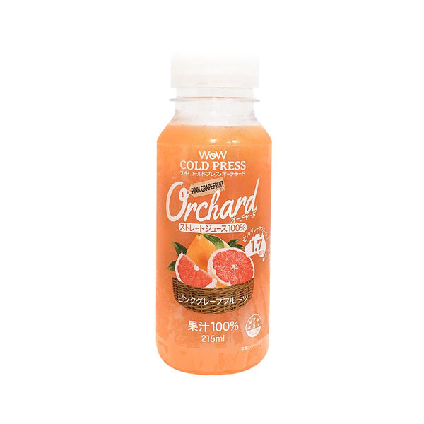 Wow Orchard コールドプレスオーチャード ピンクグレープフルーツ(215ml/1本入 単品)